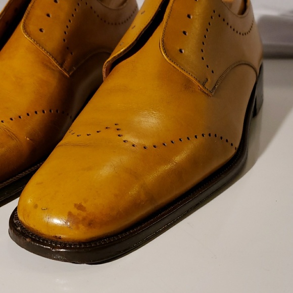 Men's BALLY wingtip derby shoes US size 9 - Picture 3 of 7